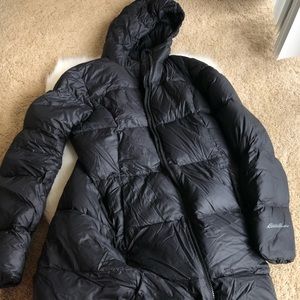 Black puffy coat